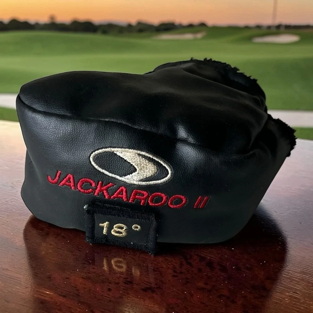 Jackaroo 18° Hybrid Golf Club Headcover Head Cover Black Golfing